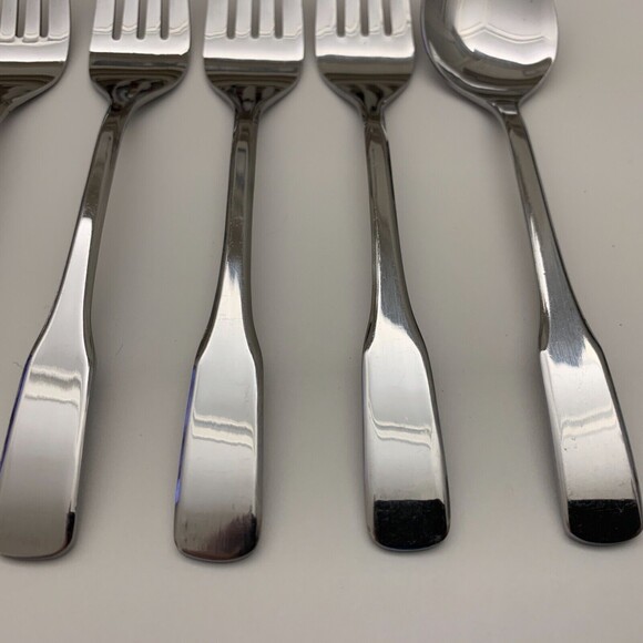 Select Stainless Steel Forks Spoons Flatware Lot of 8 - Picture 5 of 11